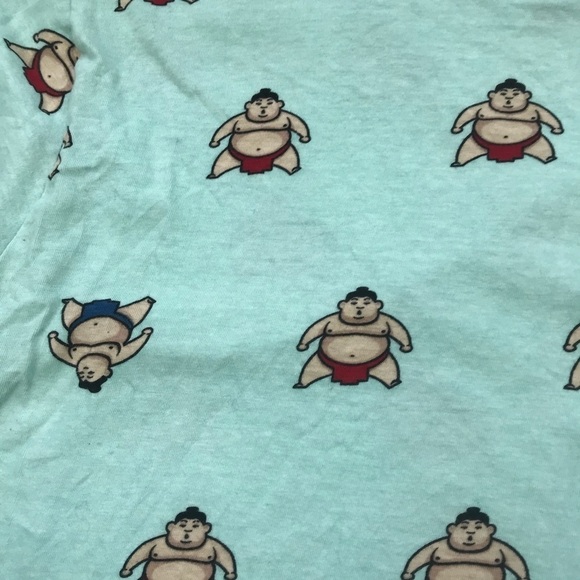 Knicker Bocker Sumo Wrestler Green Short Sleeve T - Picture 2 of 6